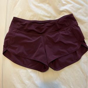 Lululemon Maroon Shorts